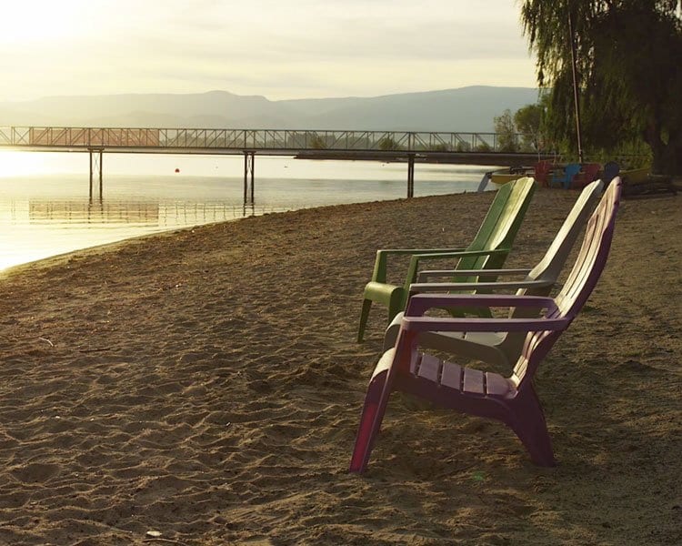 chairs on beach west harbour kelowna