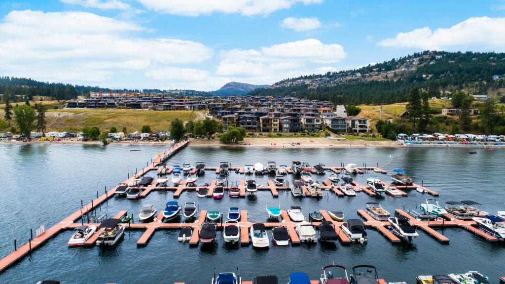 West Harour private marina and beach